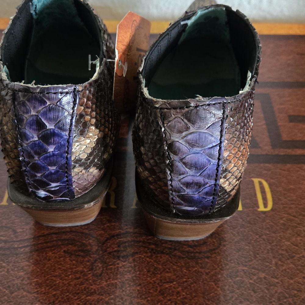 NWT Corral Snakeskin Leather Boots New Size 5.5 W/BOX - Picture 5 of 8